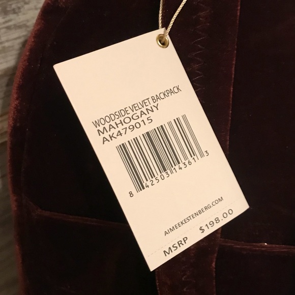 Aimee Kestenberg Velvet Woodside Backpack - Picture 7 of 8